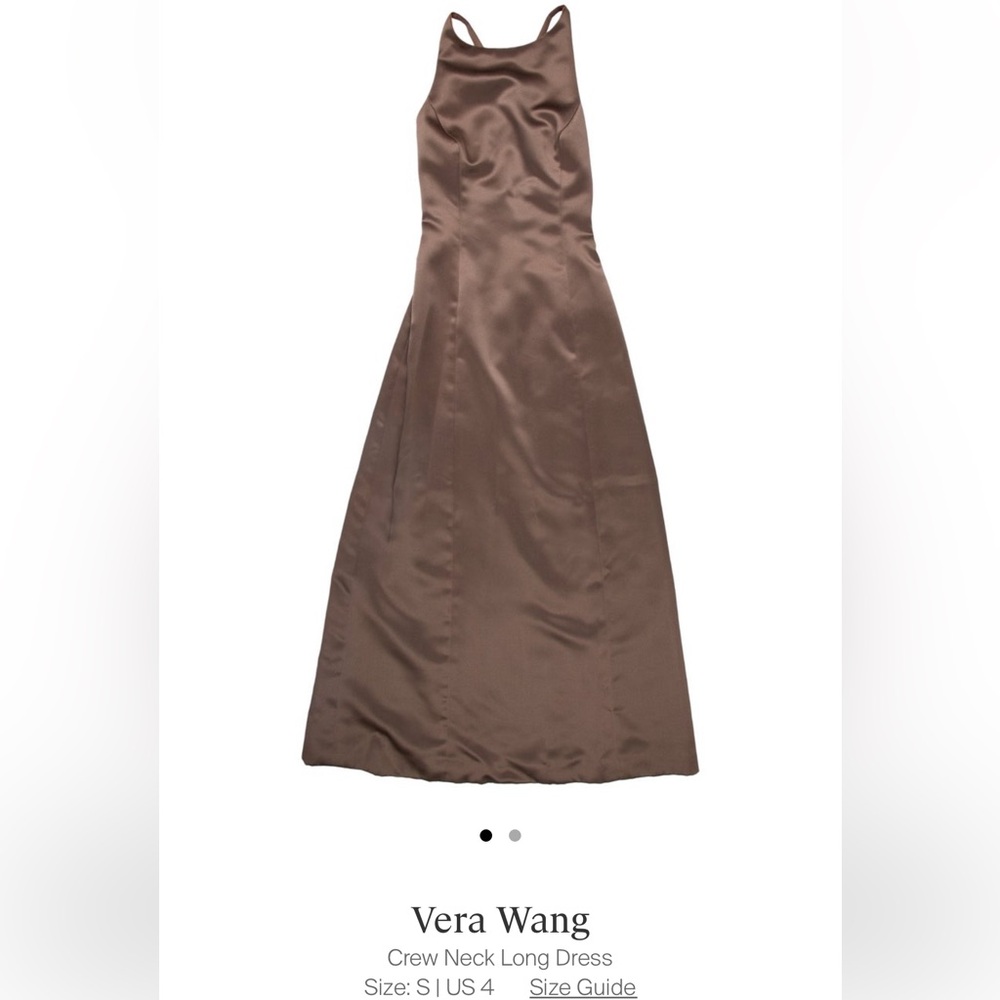 VERA WANG EVENING GOWN in chocolate